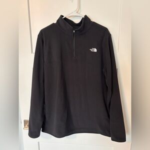 Black North Face quarter zip
